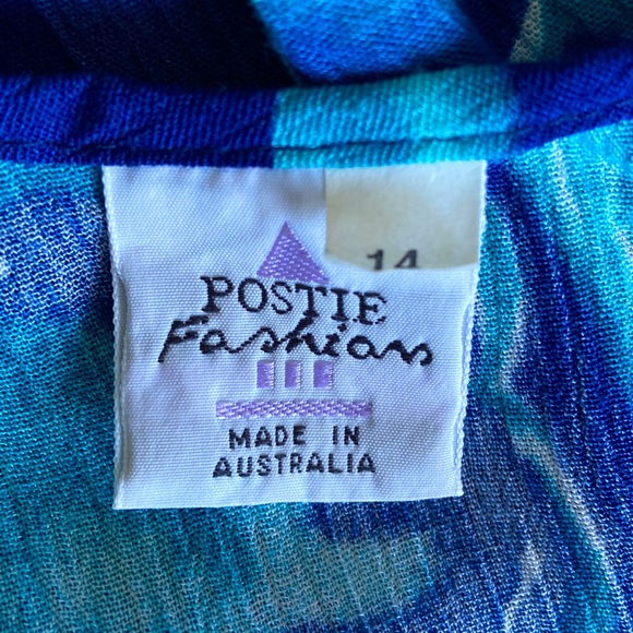 Vintage 1990s Floral Print Crinkly Sleeveless Maxi Dress Sz - Picture 8 of 9